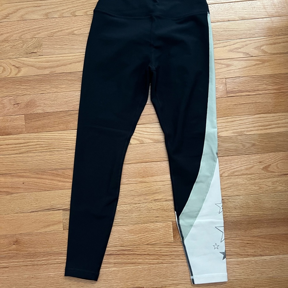 Peloton Black and White Star Leggings